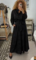 Blusa Lia — Negro y Berenjena