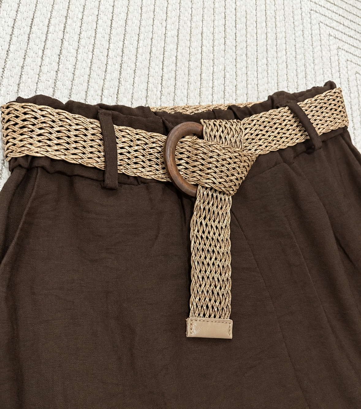 Bermuda Silvia — Terracota / Negro / Beige / Marrón
