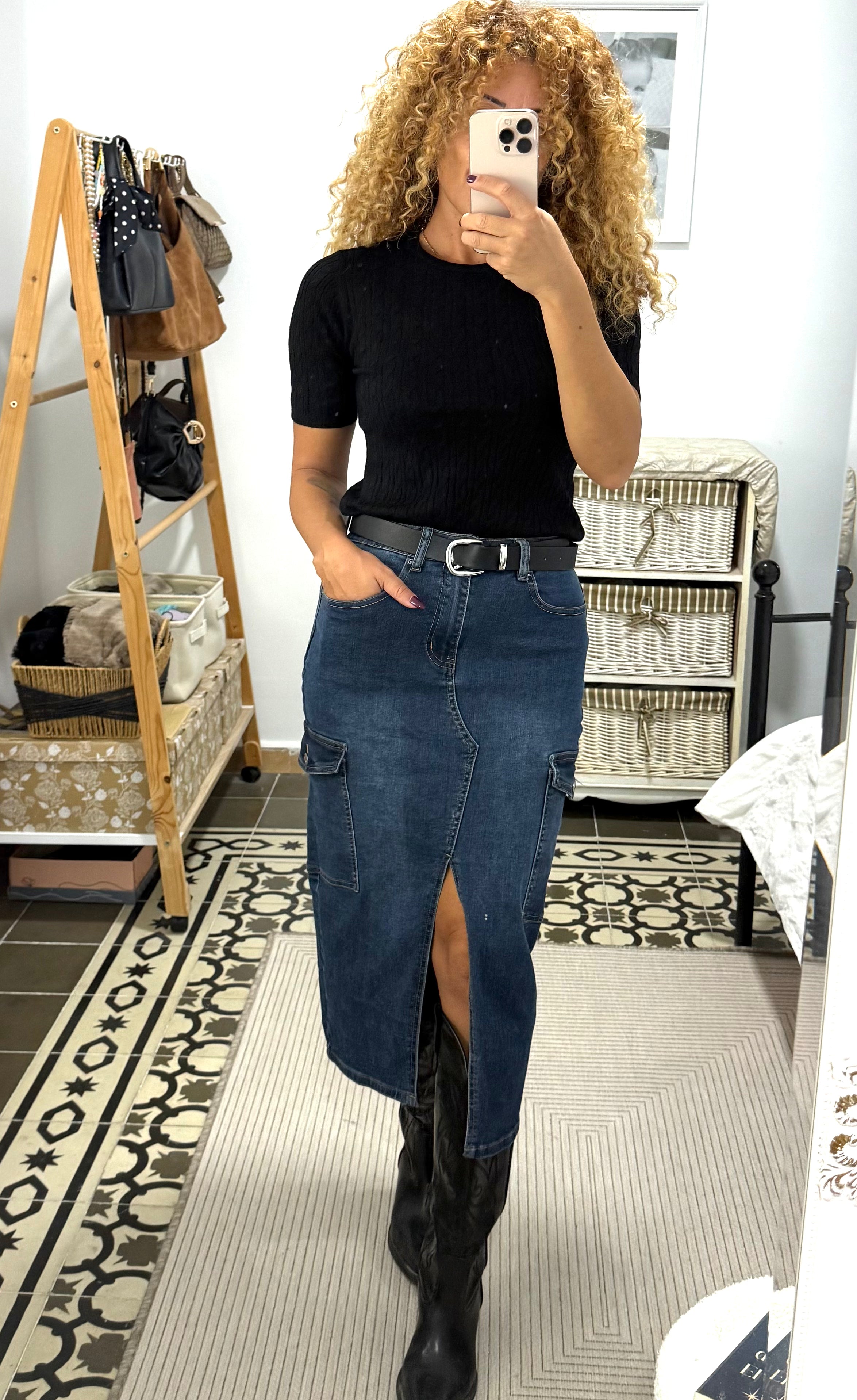 Jersey Lea Punto — Rojo y Negro