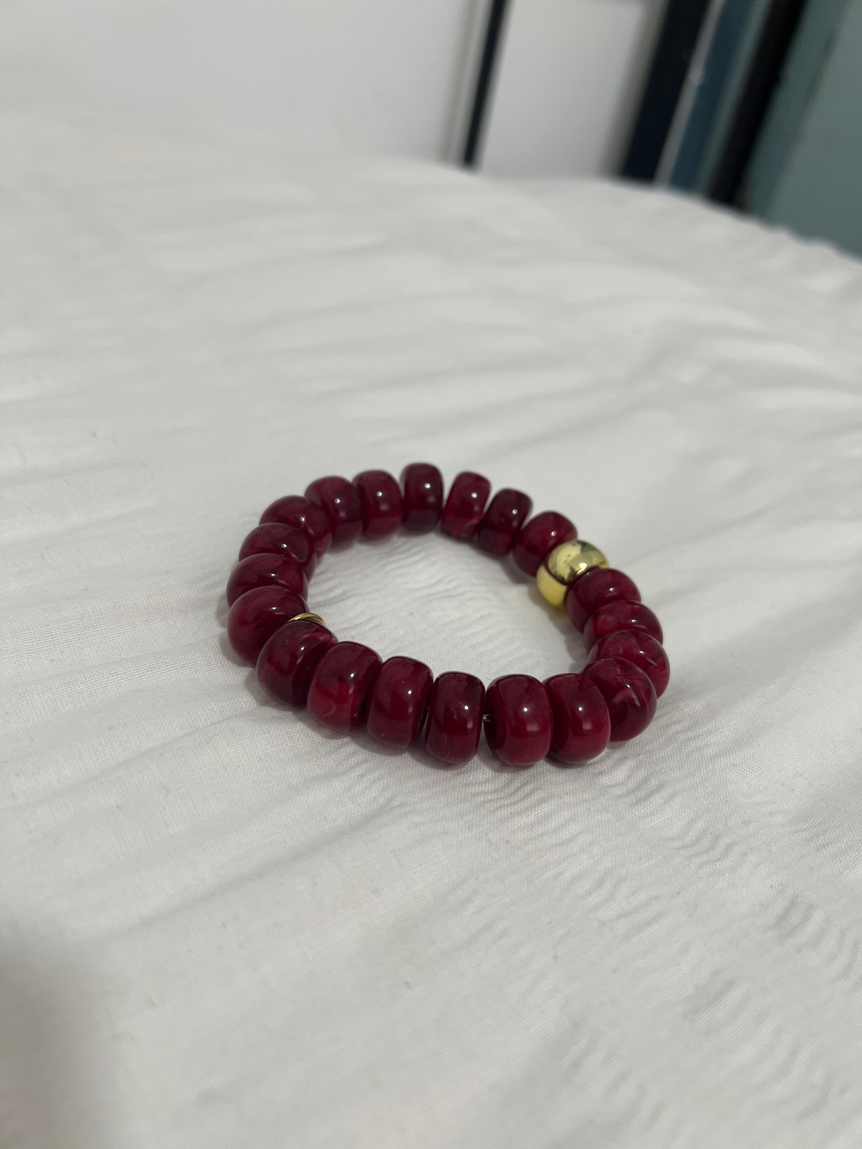 Pulseras Leya — Marrón, Negro y Ciruela