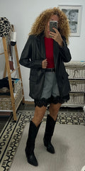 Americana Muga Polipiel — Negra