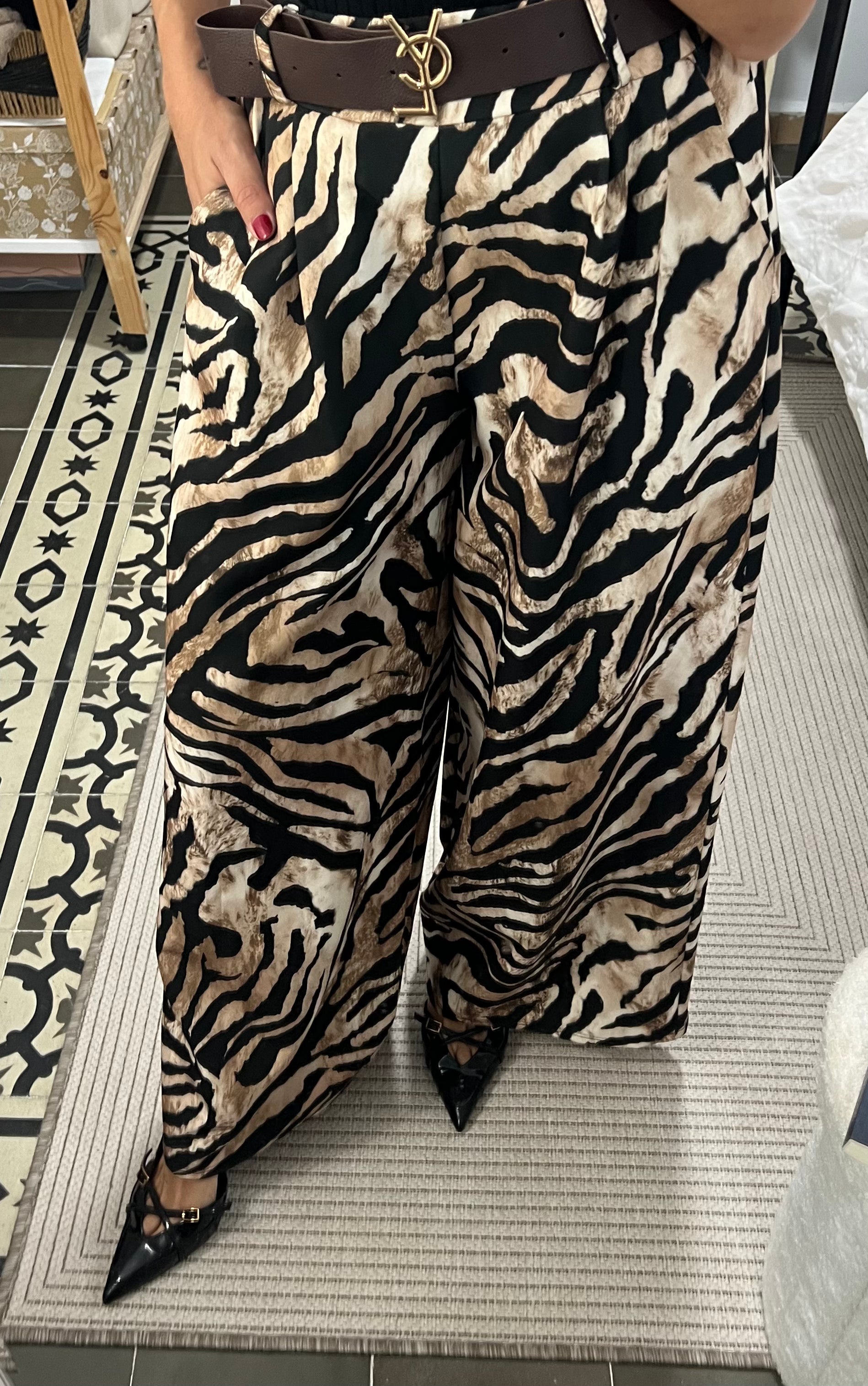 Pantalón Oia Zebra — Estampado