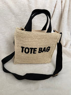 Bolso Tote - Beige y Marrón