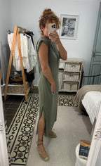 Vestido Sunny - Negro, Verde y Marrón
