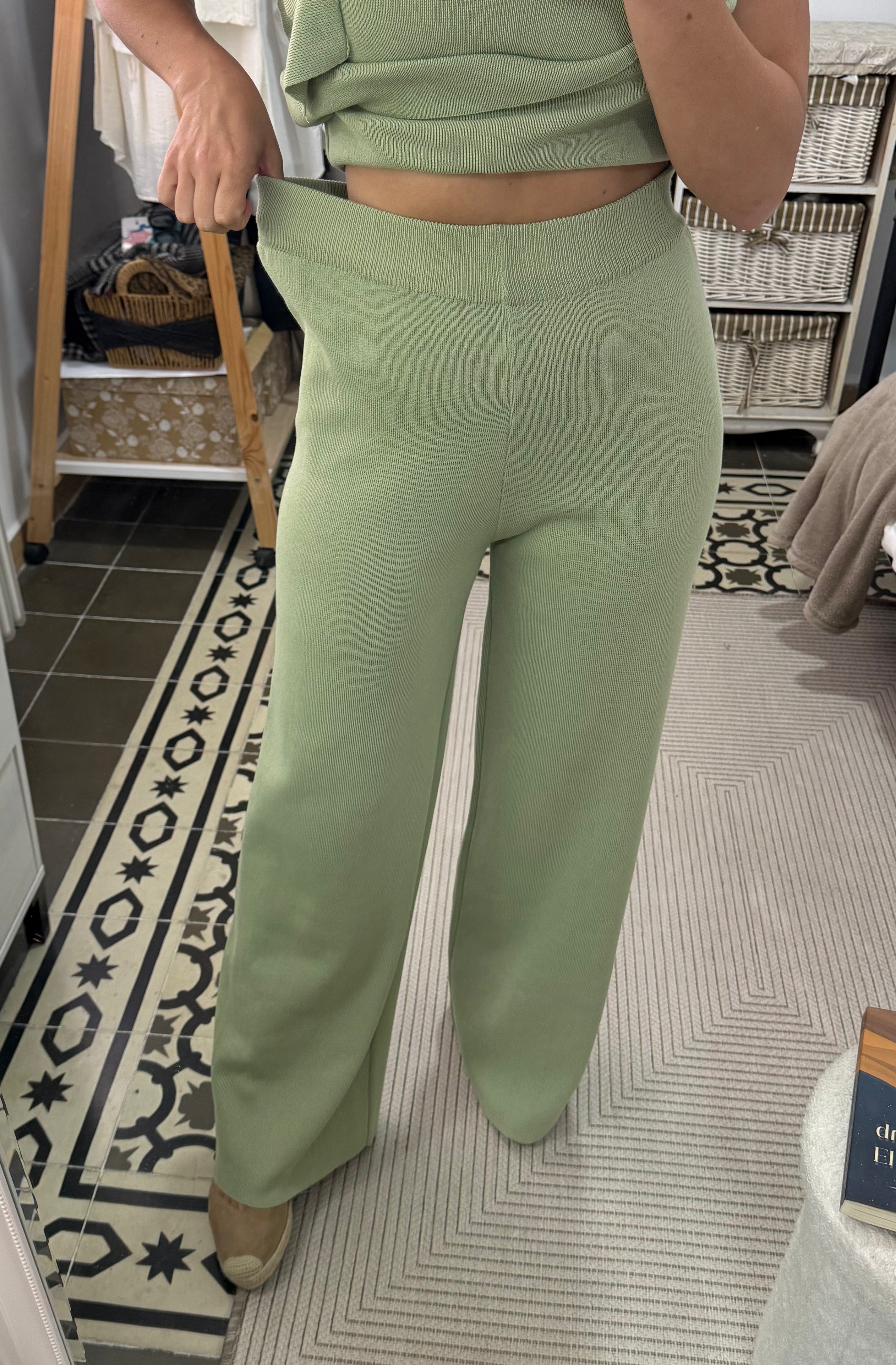 Conjunto Lucía - Crema y Verde