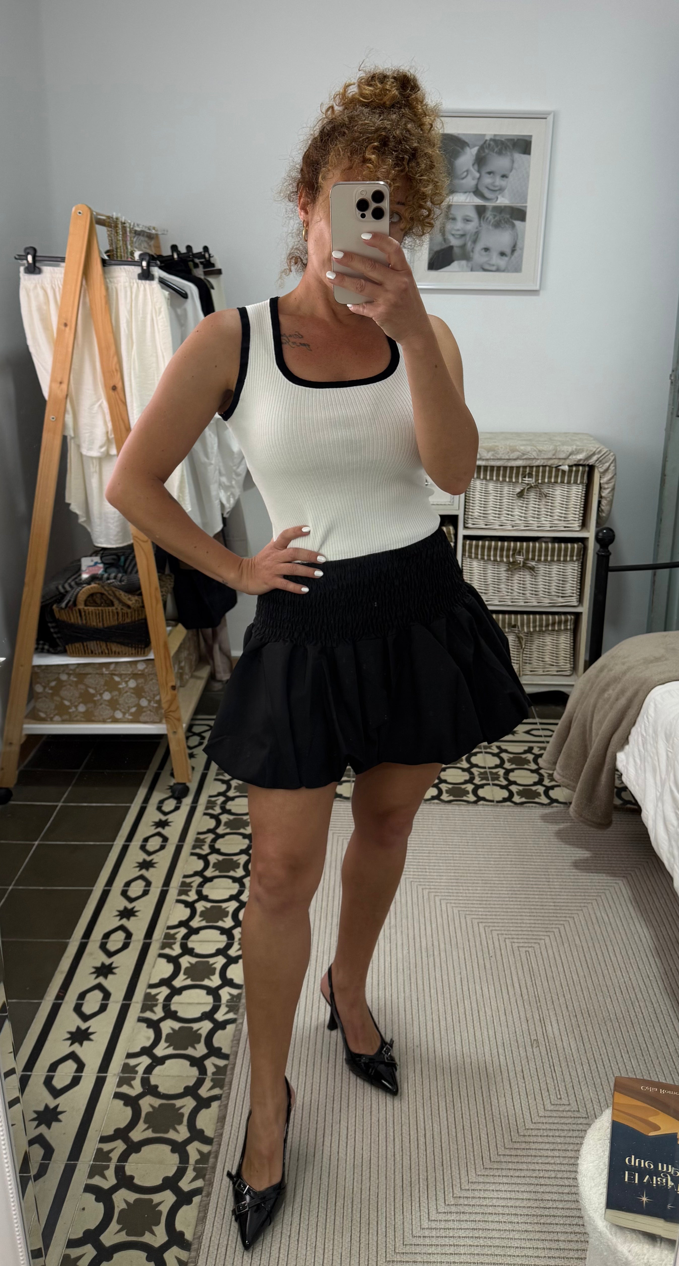 Top Selene - Negro y Blanco