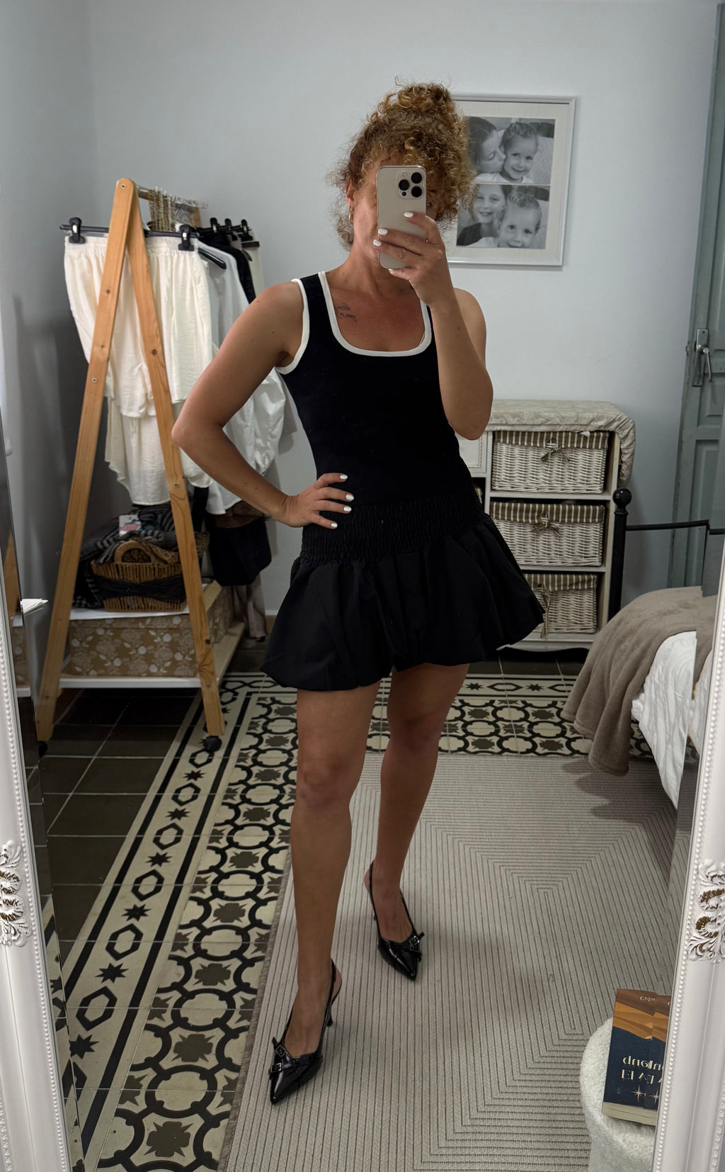 Top Selene - Negro y Blanco