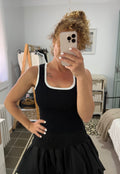 Top Selene - Negro y Blanco