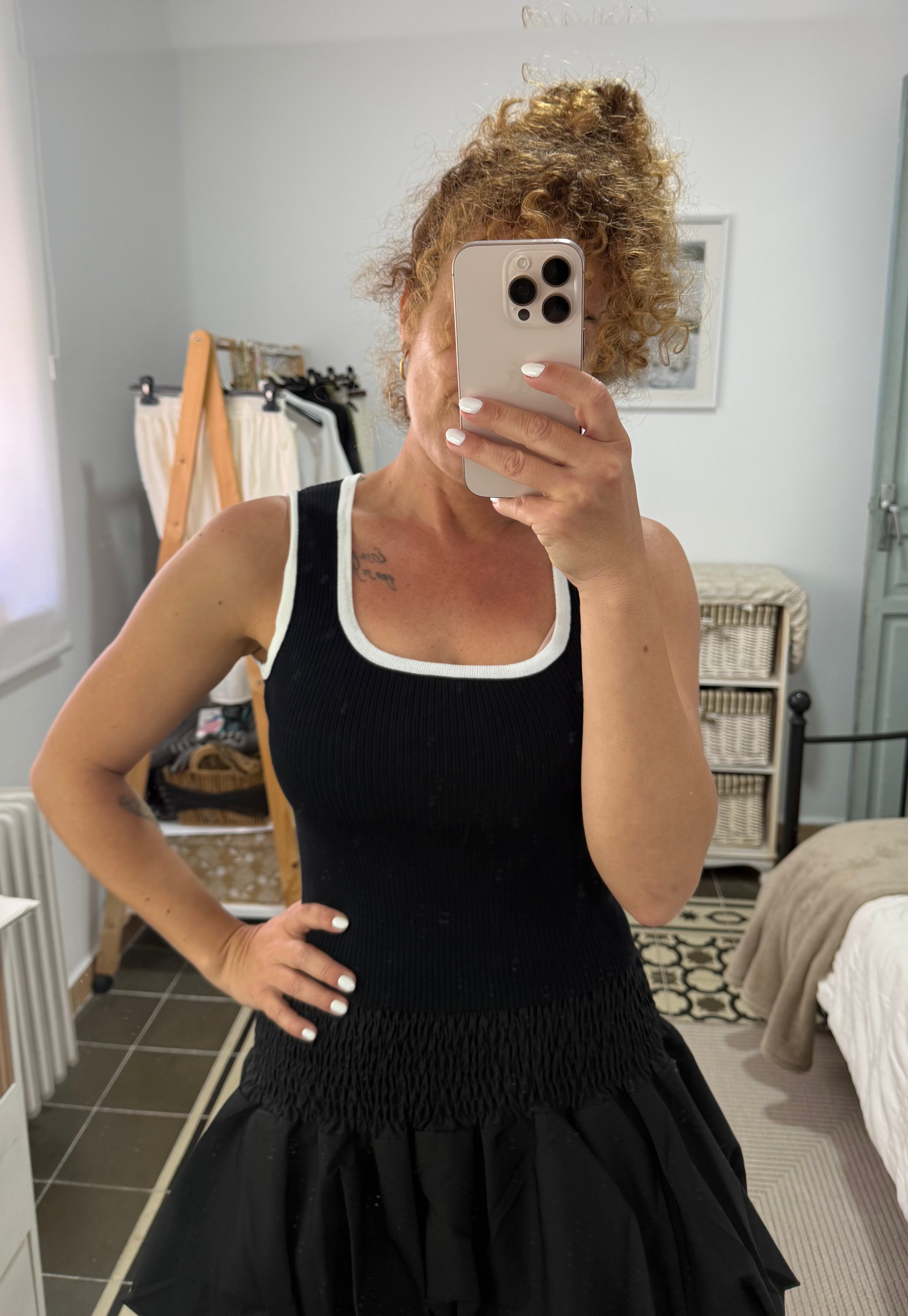 Top Selene - Negro y Blanco