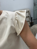 Camiseta Ainhoa - Beige y Verde