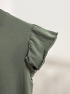 Camiseta Ainhoa - Beige y Verde