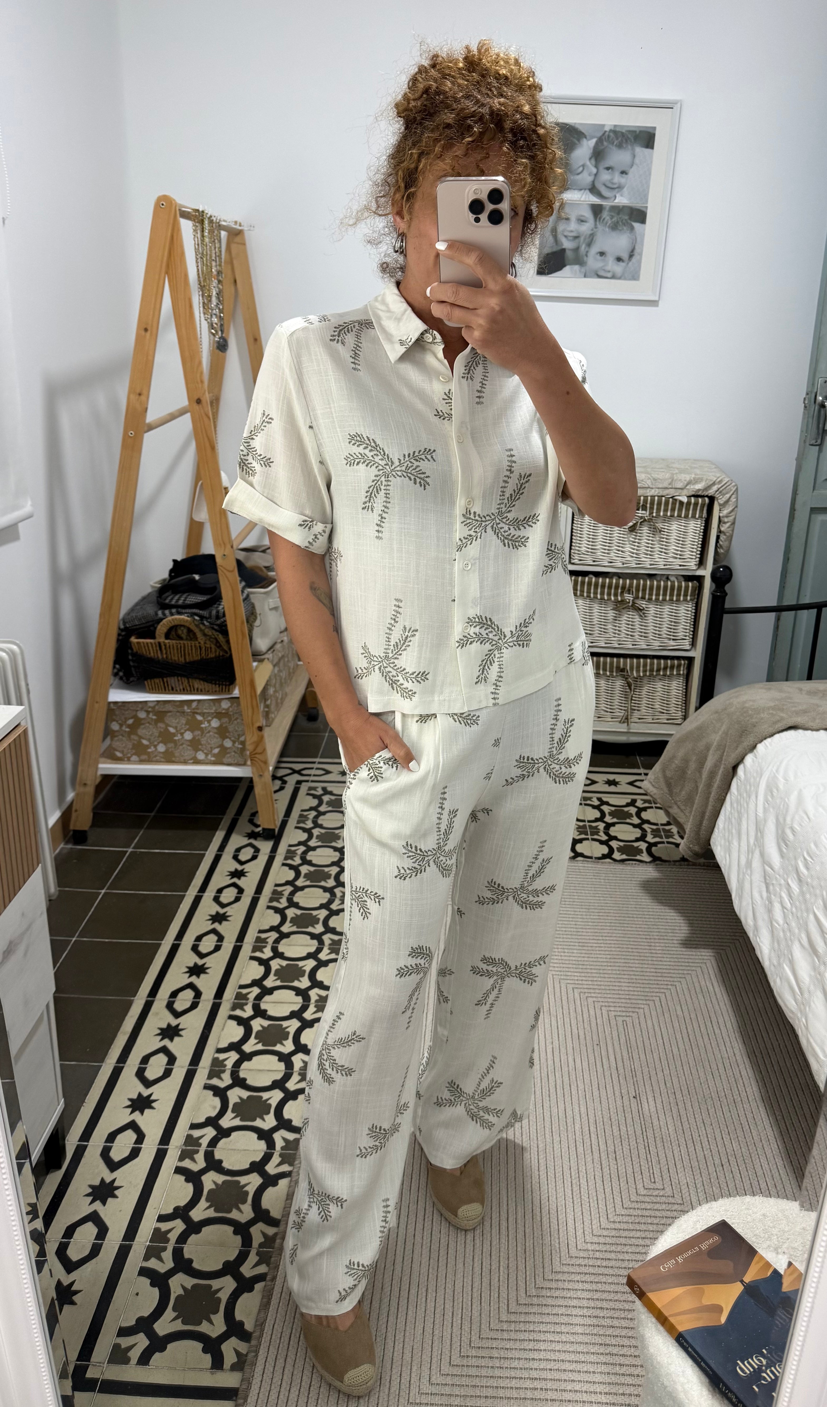 Conjunto Lara - Beige, Verde y Marrón