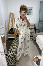 Conjunto Lara - Beige, Verde y Marrón
