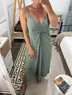 Vestido Sara - Verde y Azul