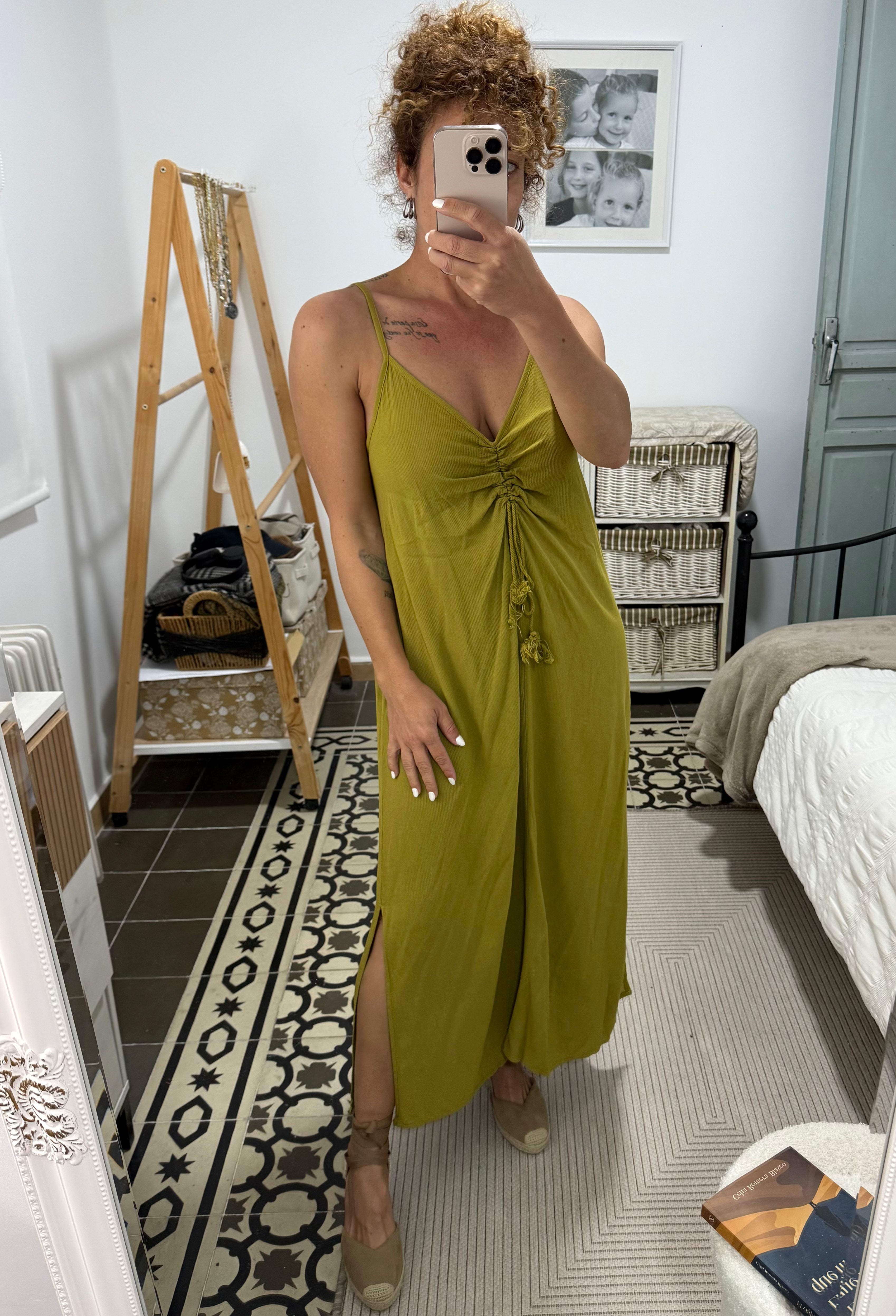 Vestido Sara - Verde y Azul