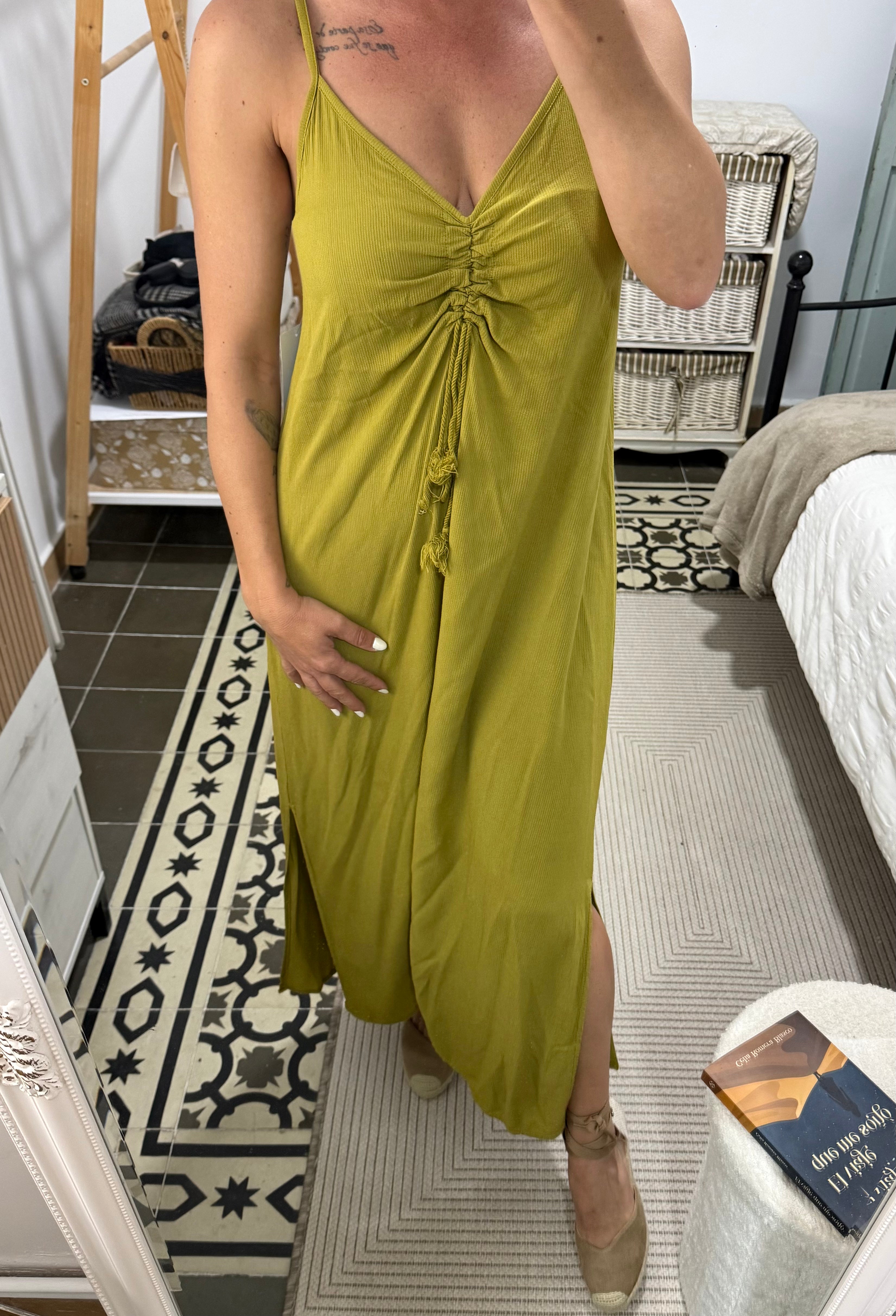Vestido Sara - Verde y Azul