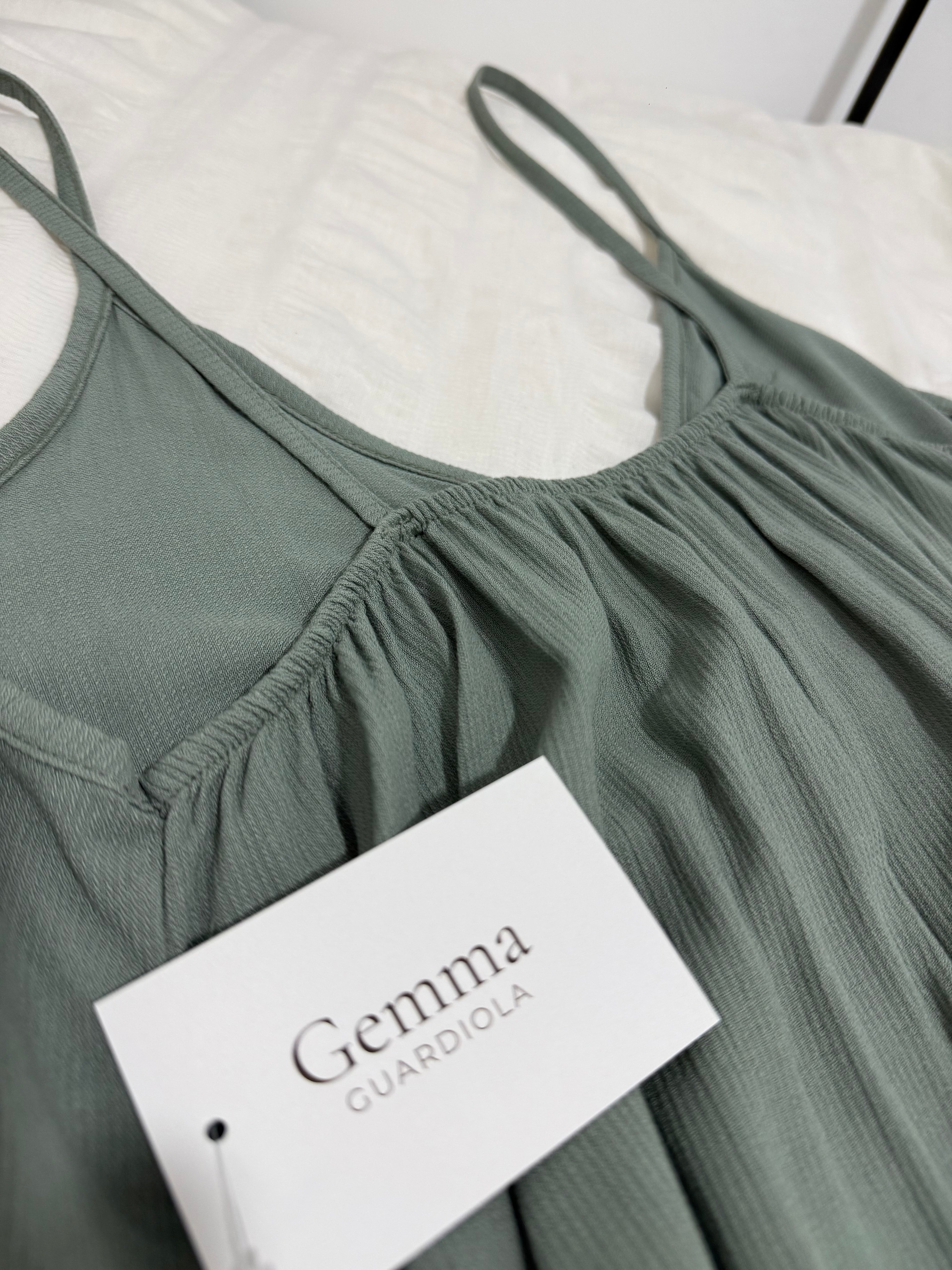 Vestido Sara - Verde y Azul