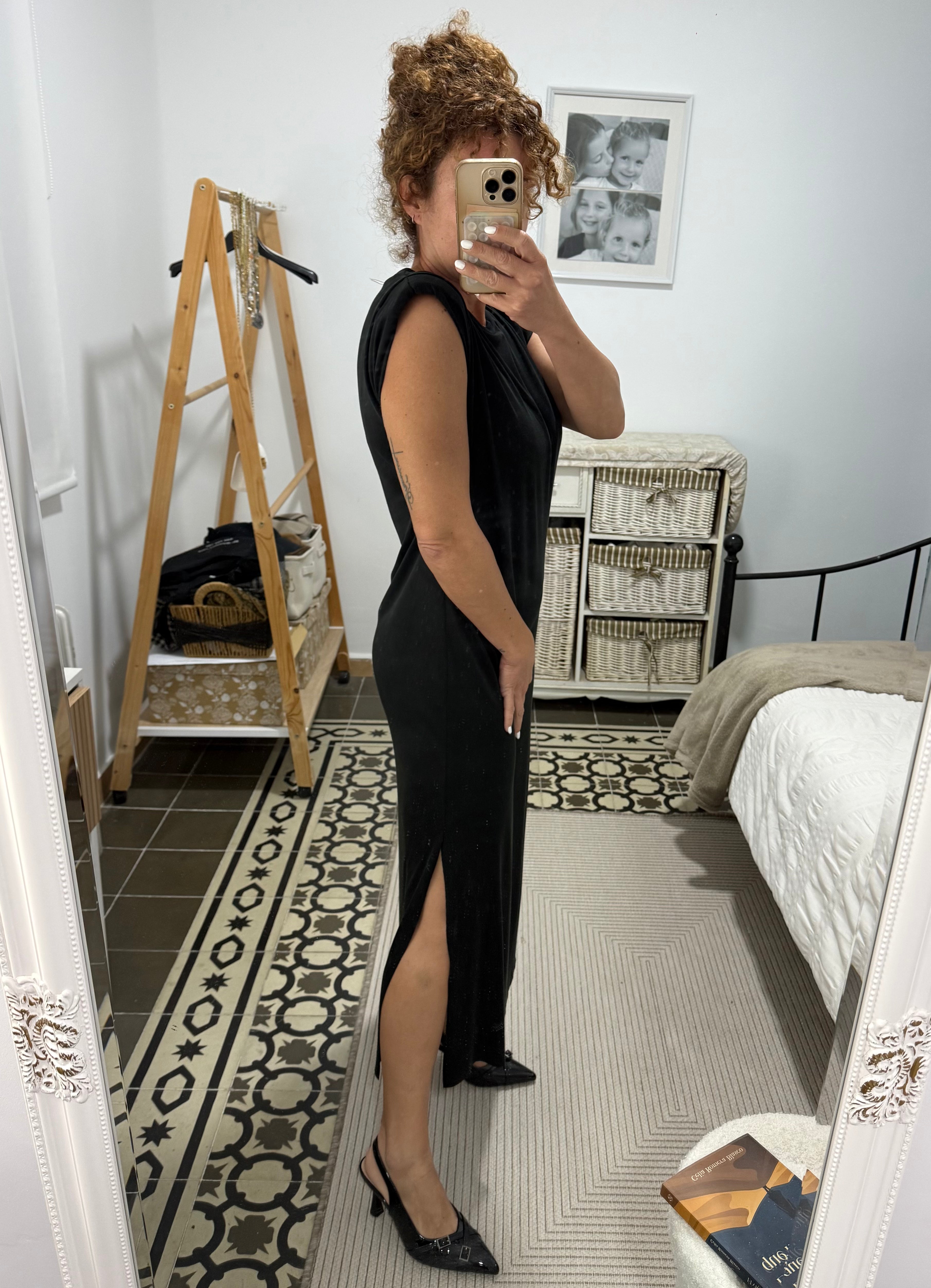Vestido Sunny - Negro, Verde y Marrón