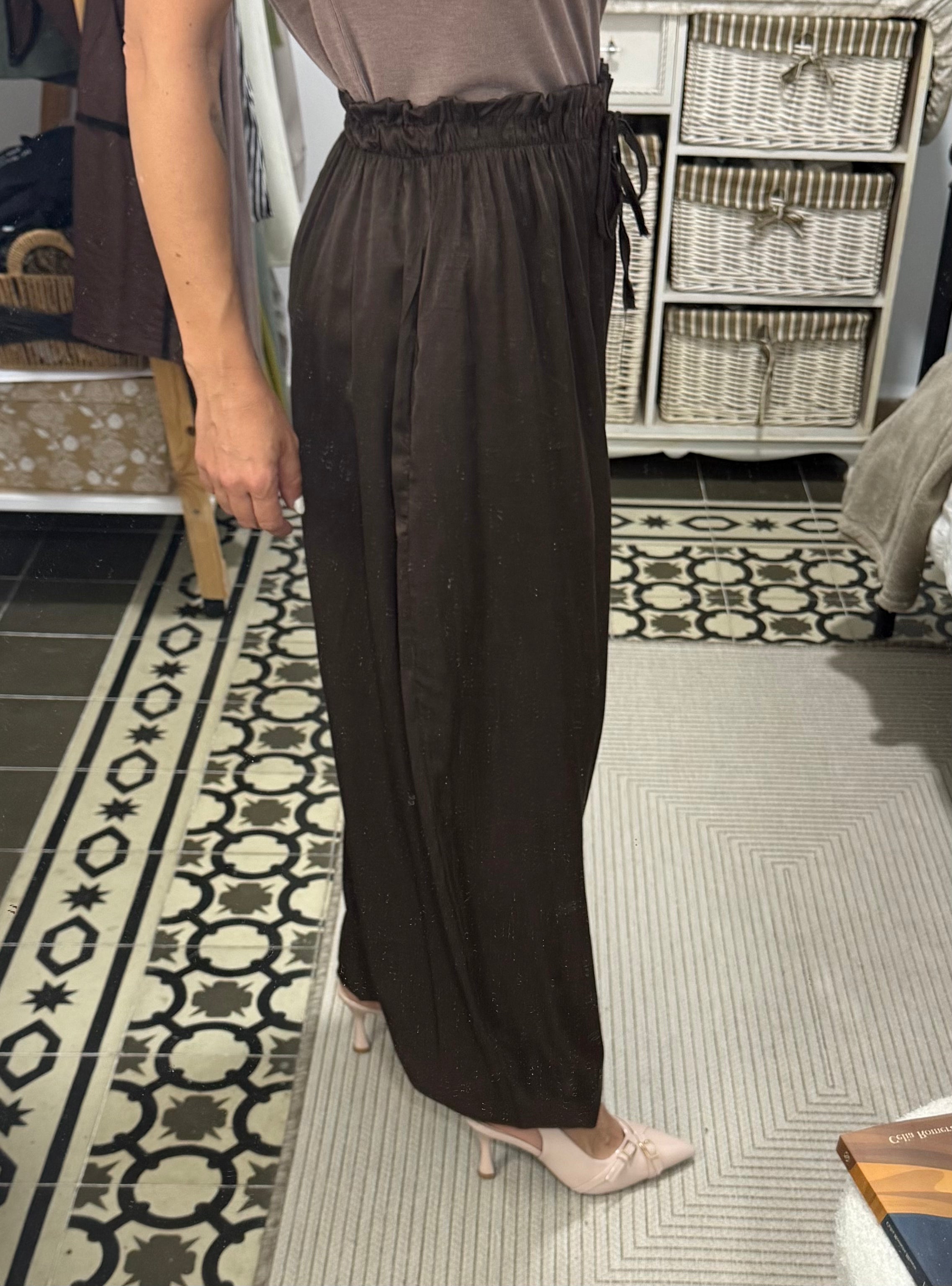 Pantalón Cleo - Marrón y Verde