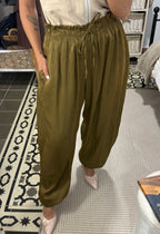 Pantalón Cleo - Marrón y Verde