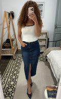 Falda Siana - Denim Azul
