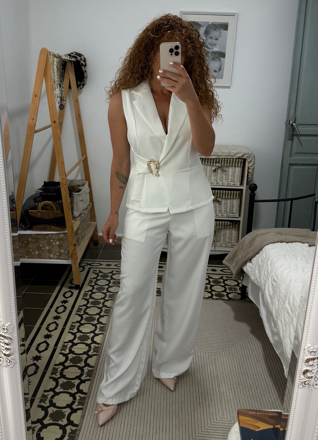 Conjunto Helena - Blanco, Beige, Camel y Negro