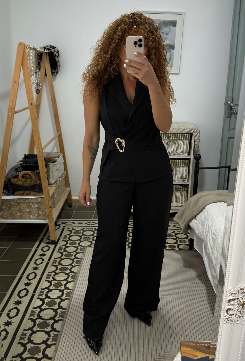 Conjunto Helena - Blanco, Beige, Camel y Negro
