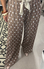Pantalón Topos - Marrón y Beige