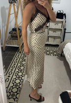 Falda Rocío - Lunares Crema y Negro
