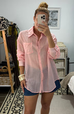 Camisa Miami — Rosa, Verde y Camel