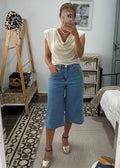 Bermuda Tejana Yaiza — Denim Azul Claro