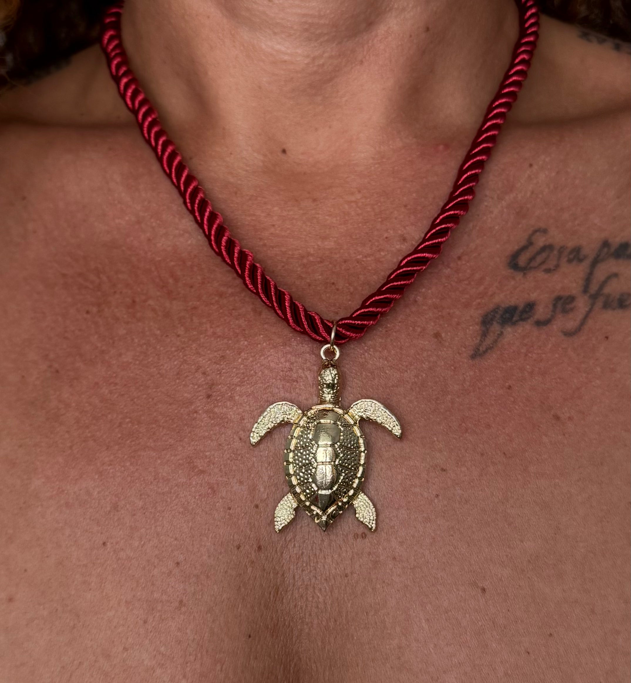 Collar Mar Tortuga — Rojo