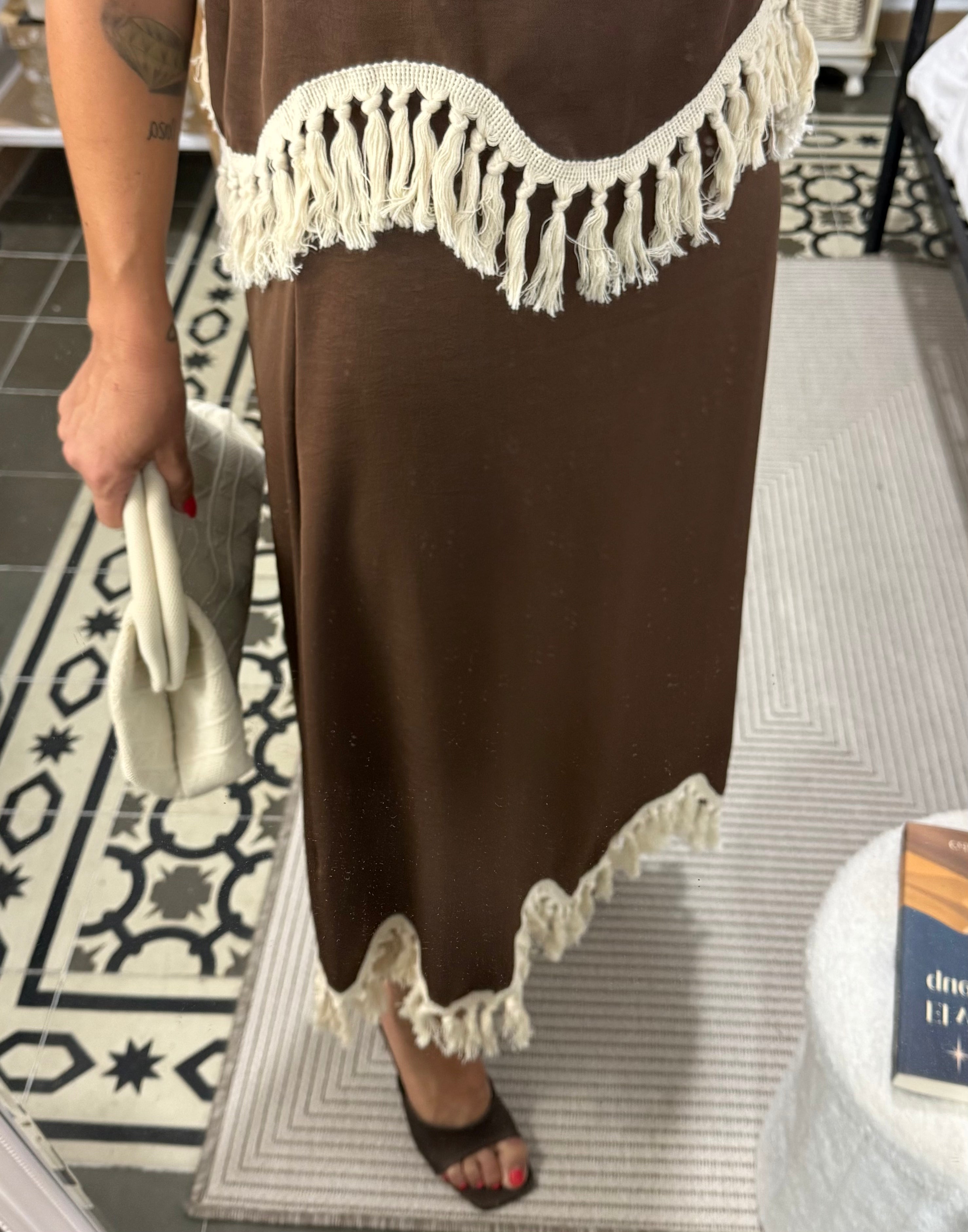 Falda Túnez — Marrón