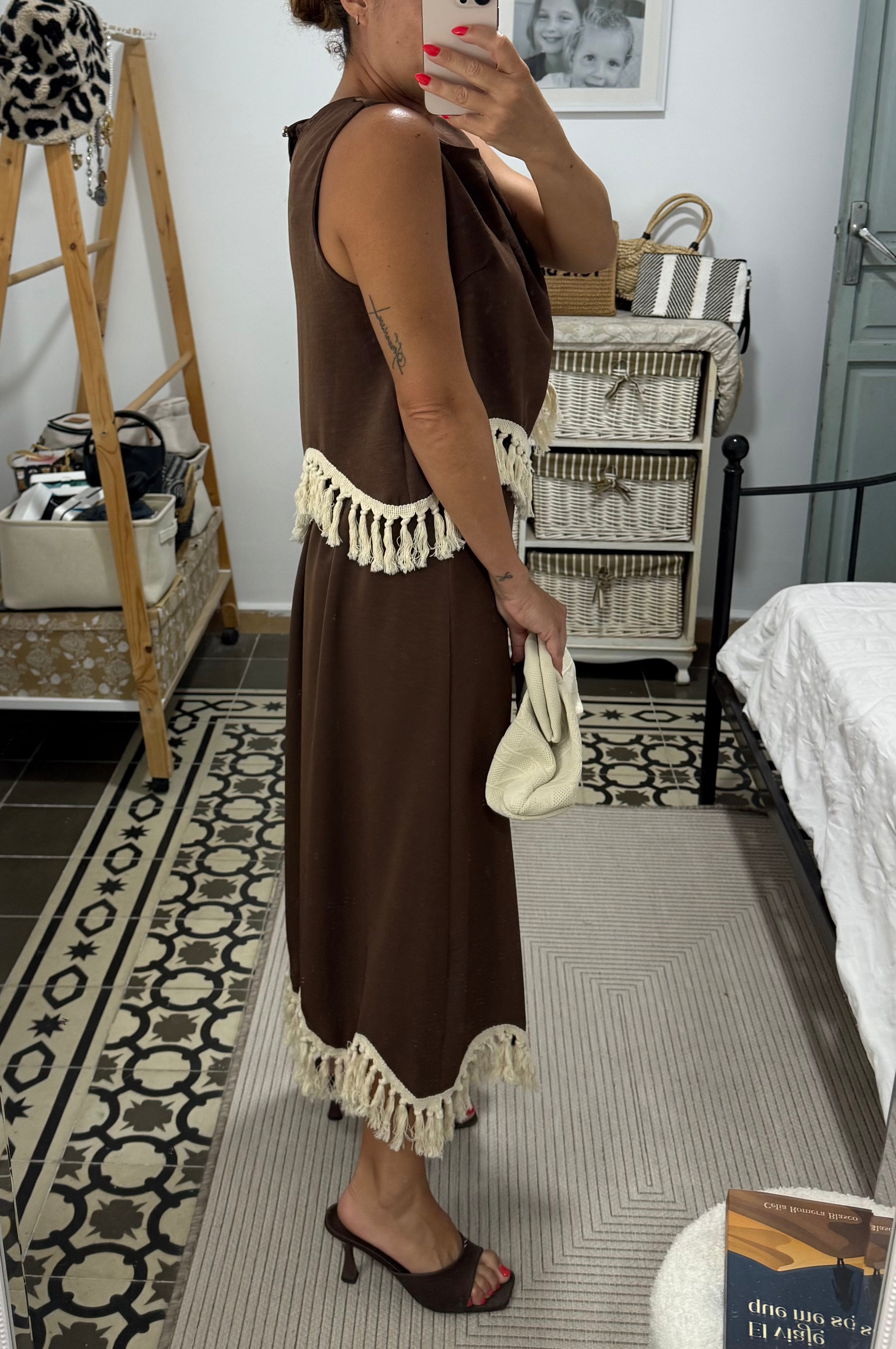 Falda Túnez — Marrón
