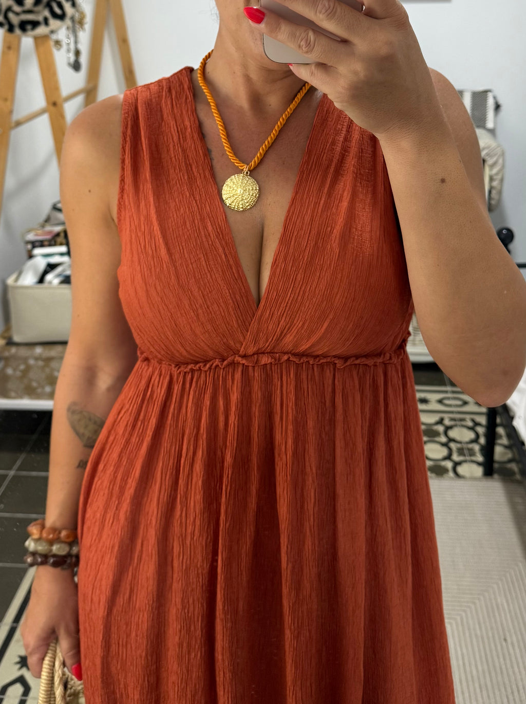 Vestido Faro — Teja