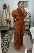 Pantalón Brisa con Cinturón — Teja