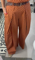 Pantalón Brisa con Cinturón — Teja