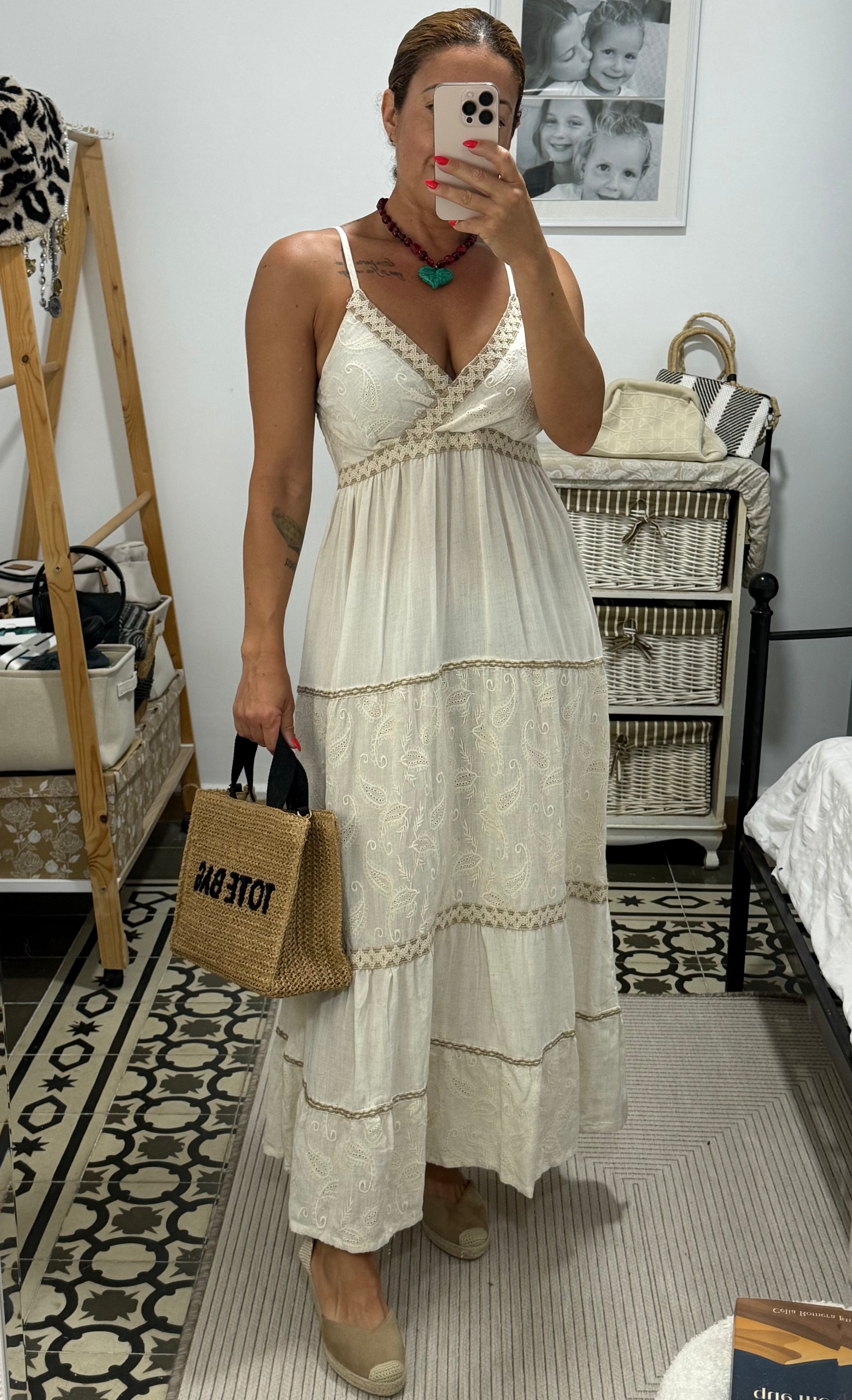 Vestido Aura — Crudo