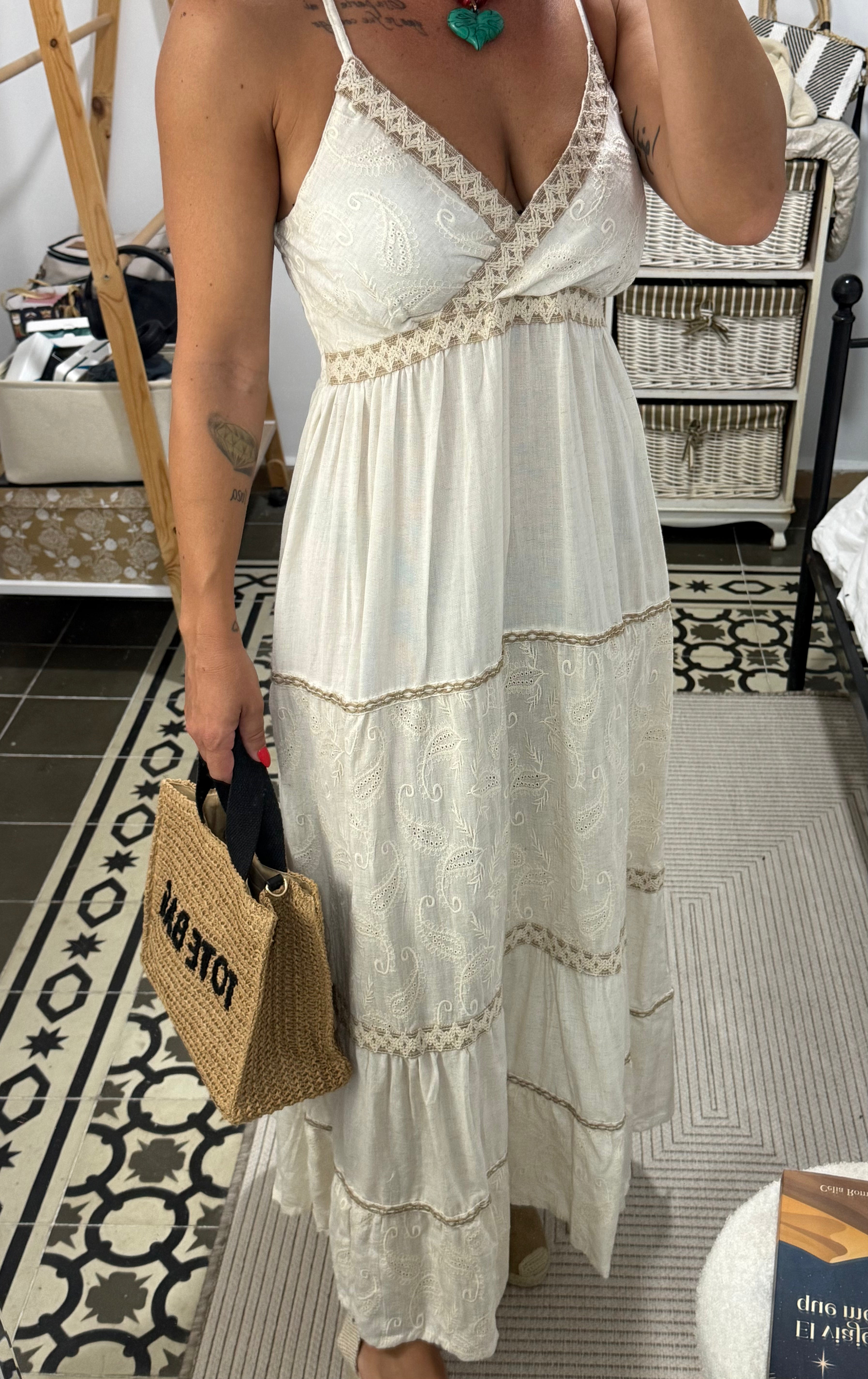 Vestido Aura — Crudo