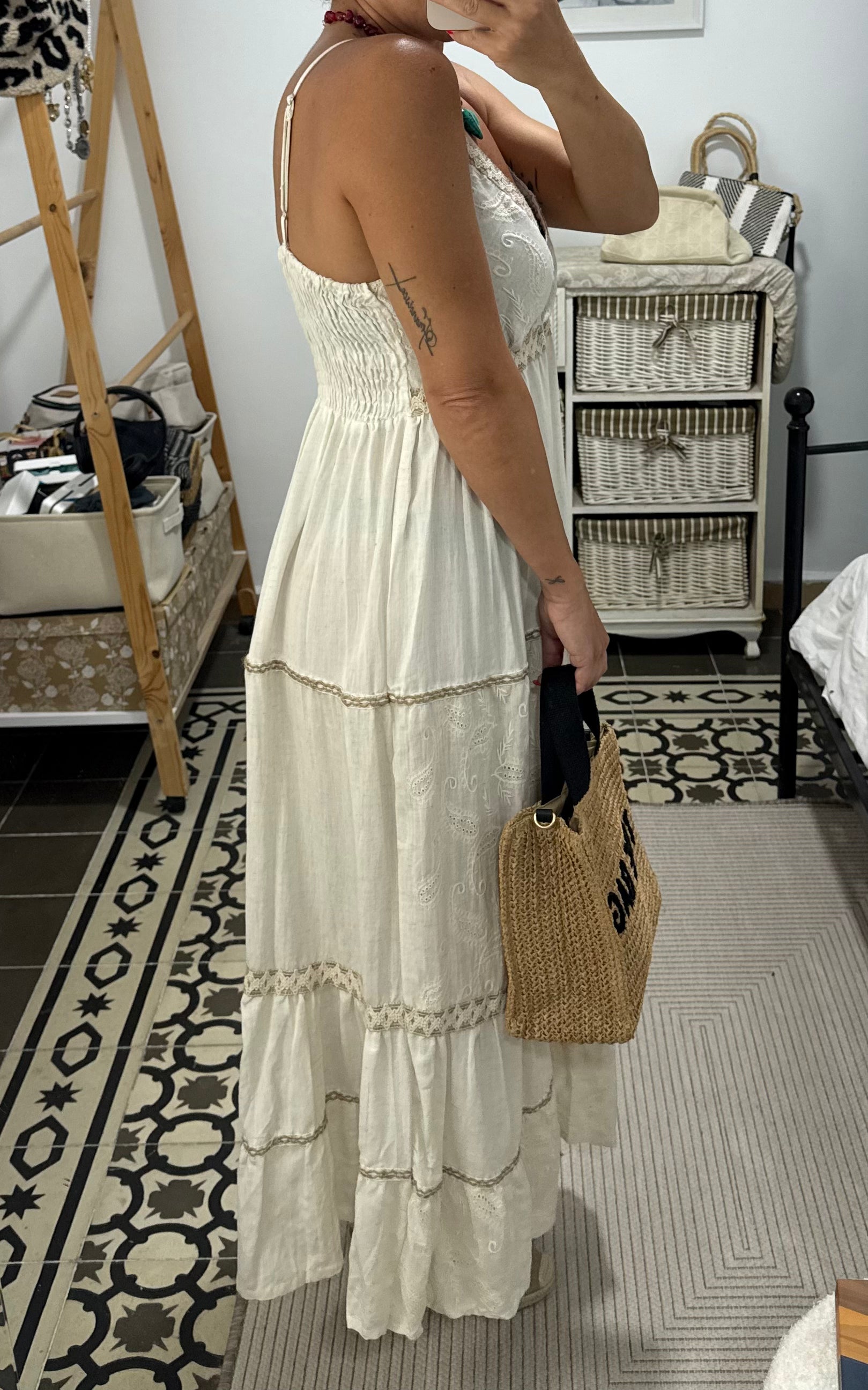 Vestido Aura — Crudo