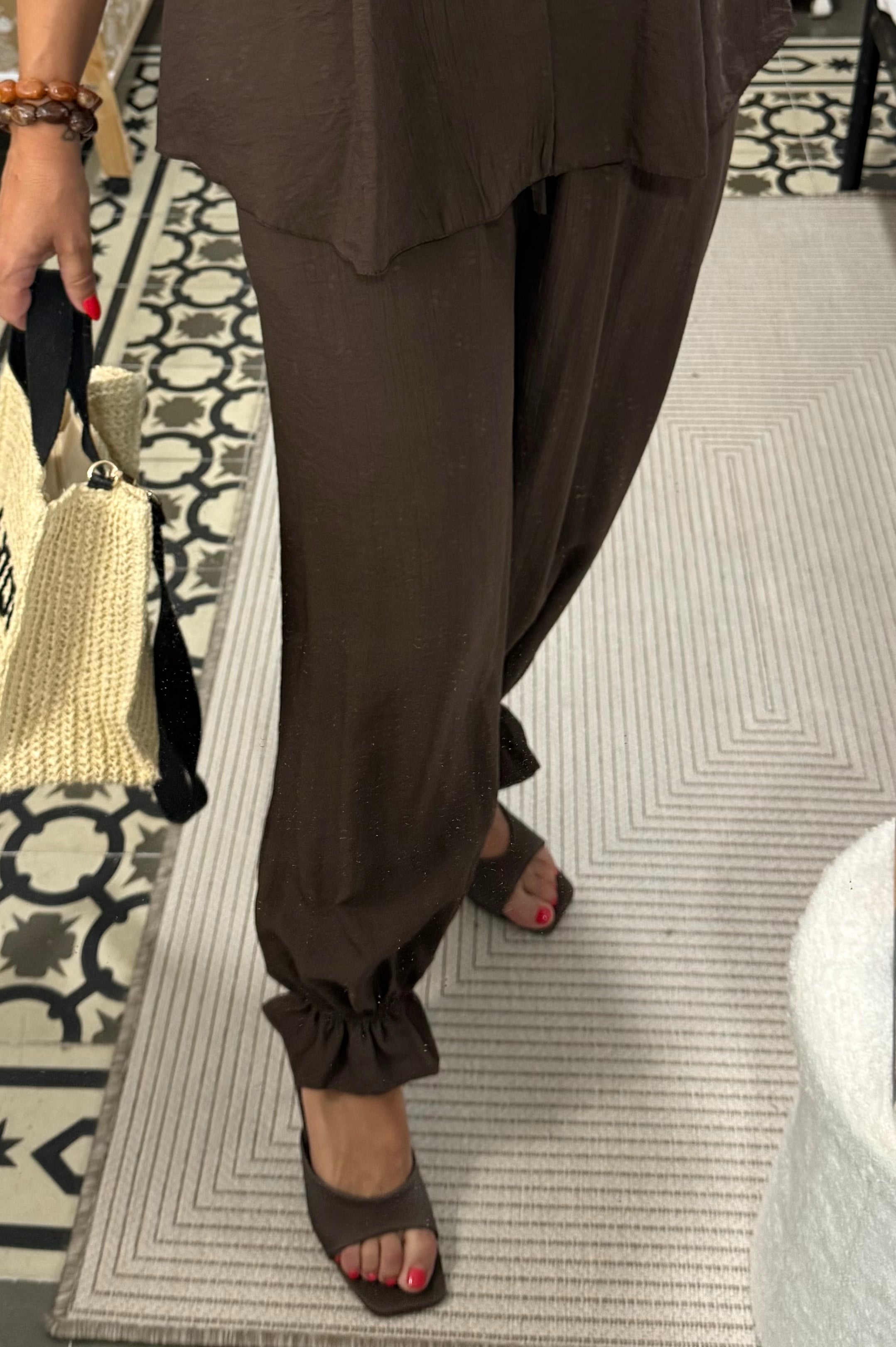Conjunto Armonía — Marrón / Verde