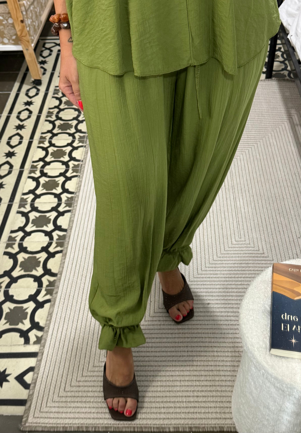 Conjunto Armonía — Marrón / Verde
