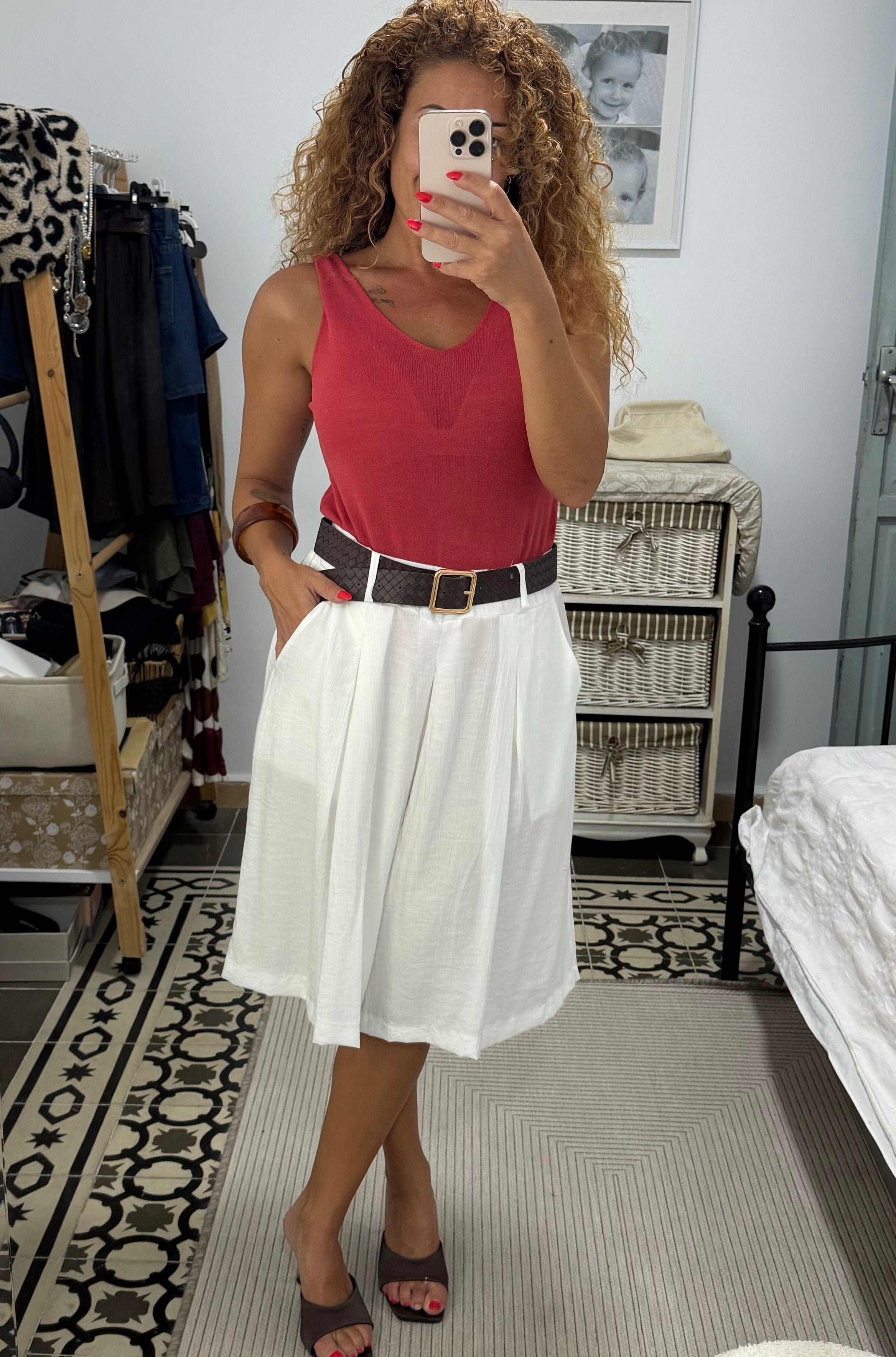 Top Vera — Coral, Azul y Rosa
