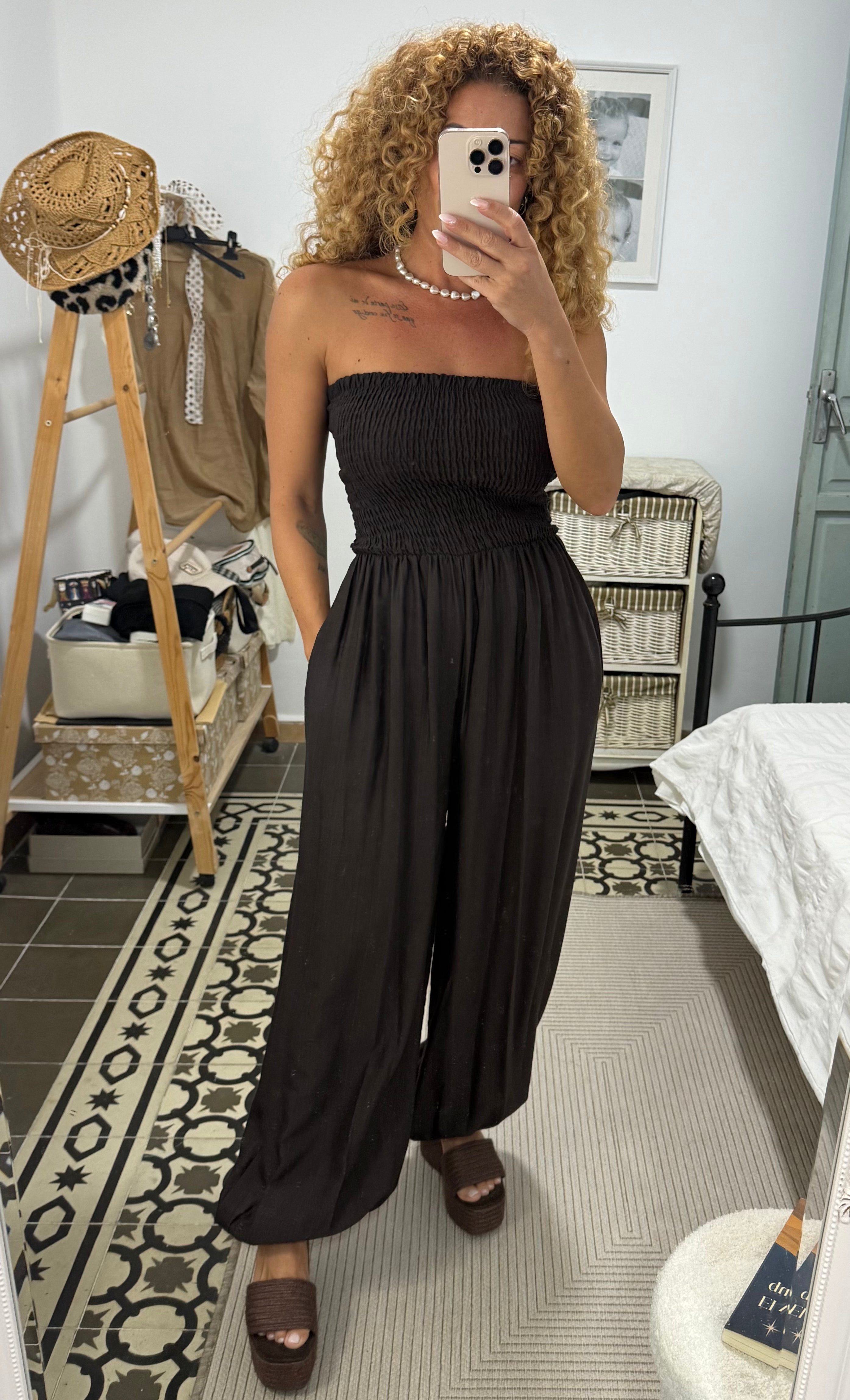 Mono Sacha — Negro / Verde / Beige / Burdeos