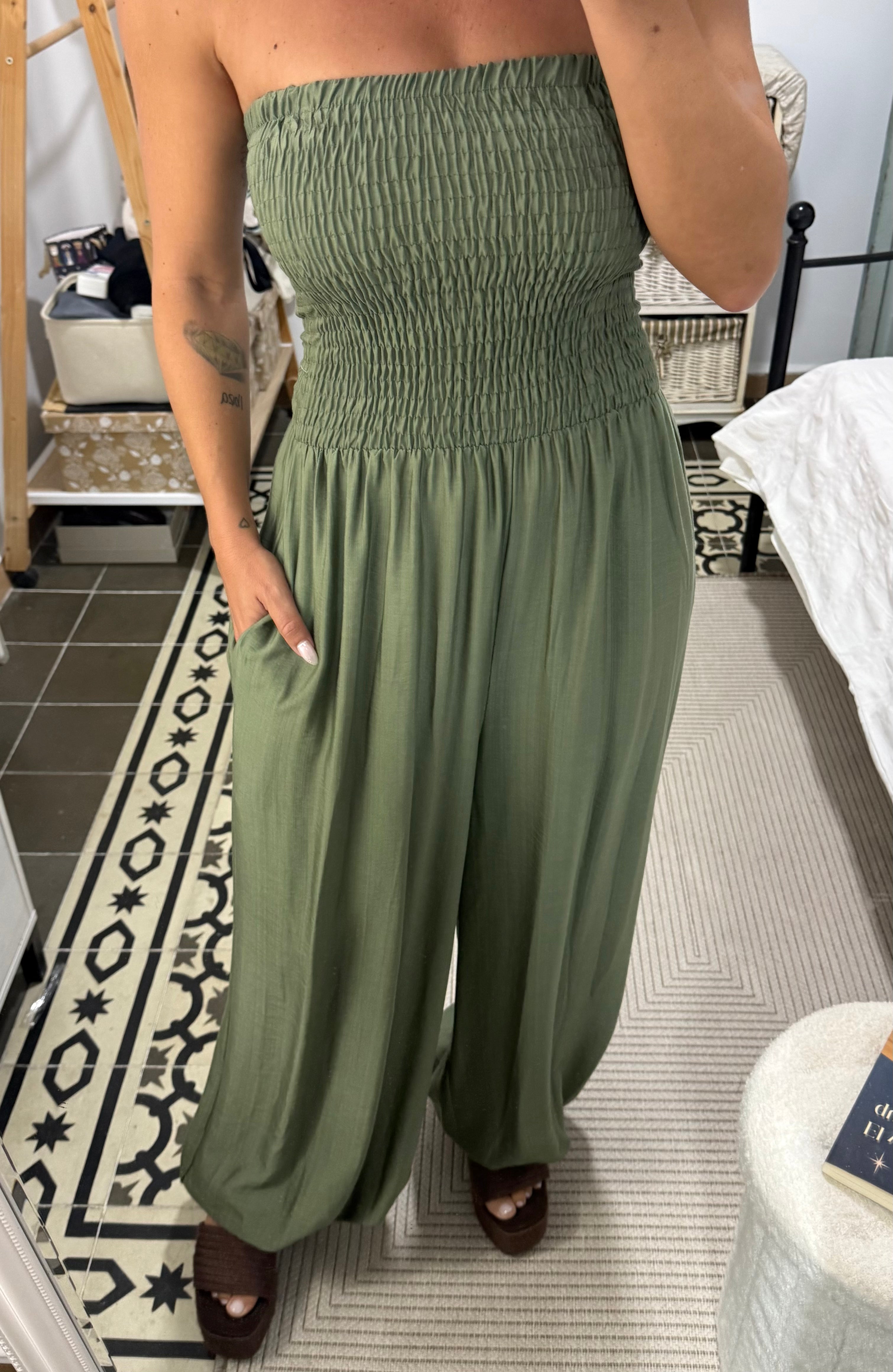 Mono Sacha — Negro / Verde / Beige / Burdeos