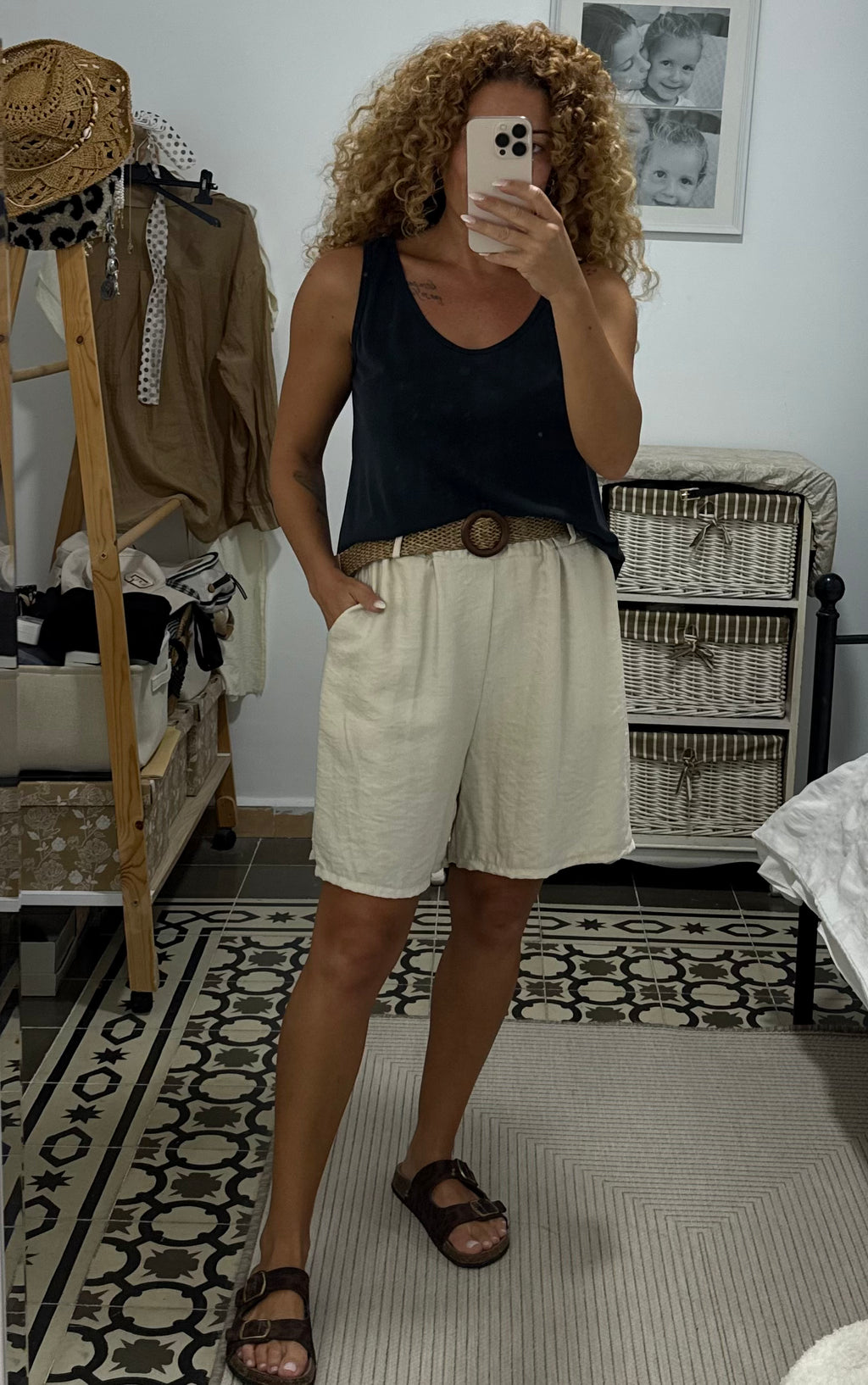 Top Alicia Básico — Blanco / Beige / Verde / Vino / Negro
