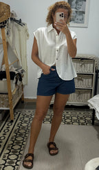 Camisa Nebai — Azul / Negra / Blanca / Maquillaje