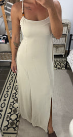 Vestido Amina — Negro / Beige