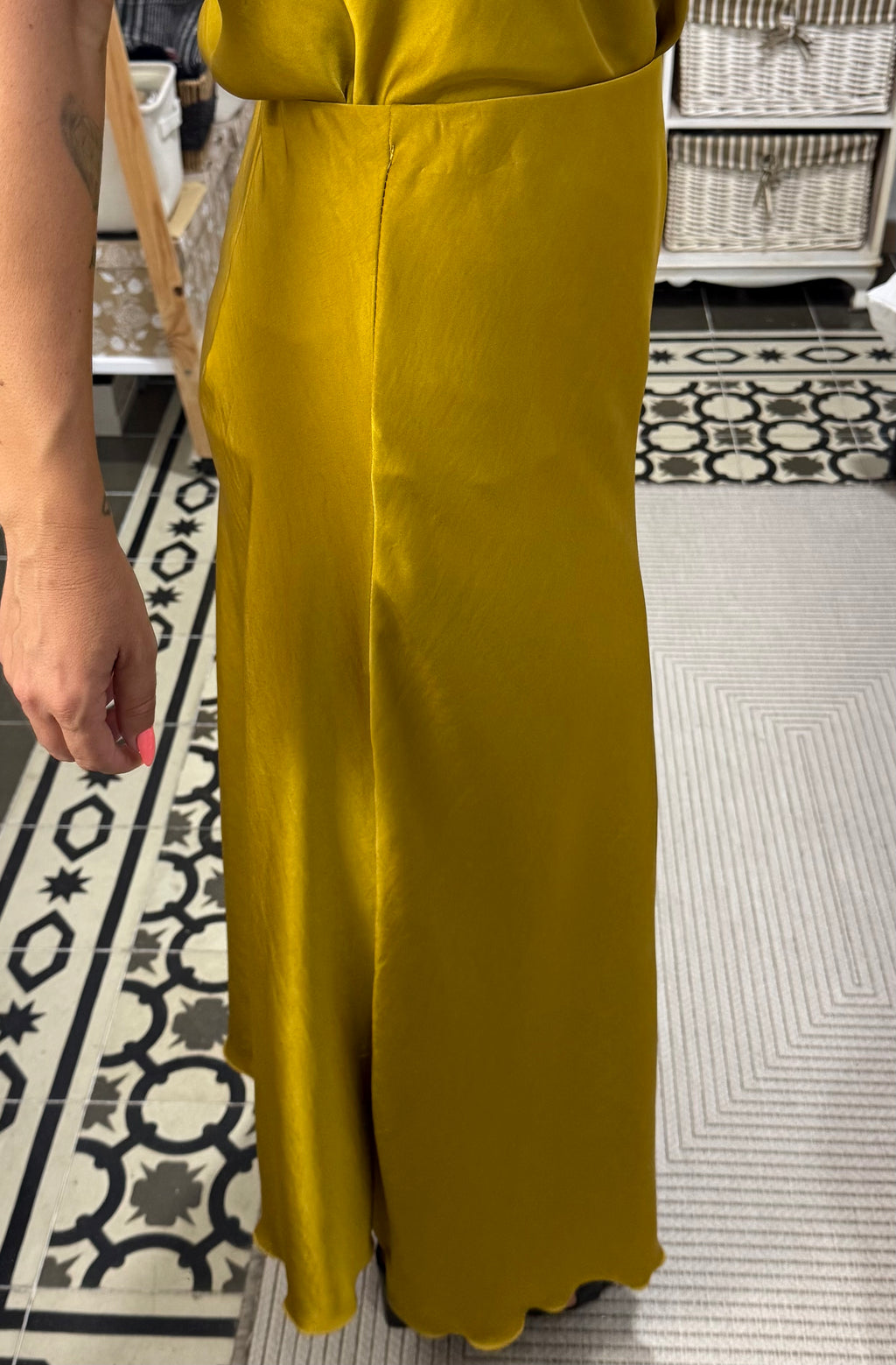 Falda Rania — Mostaza