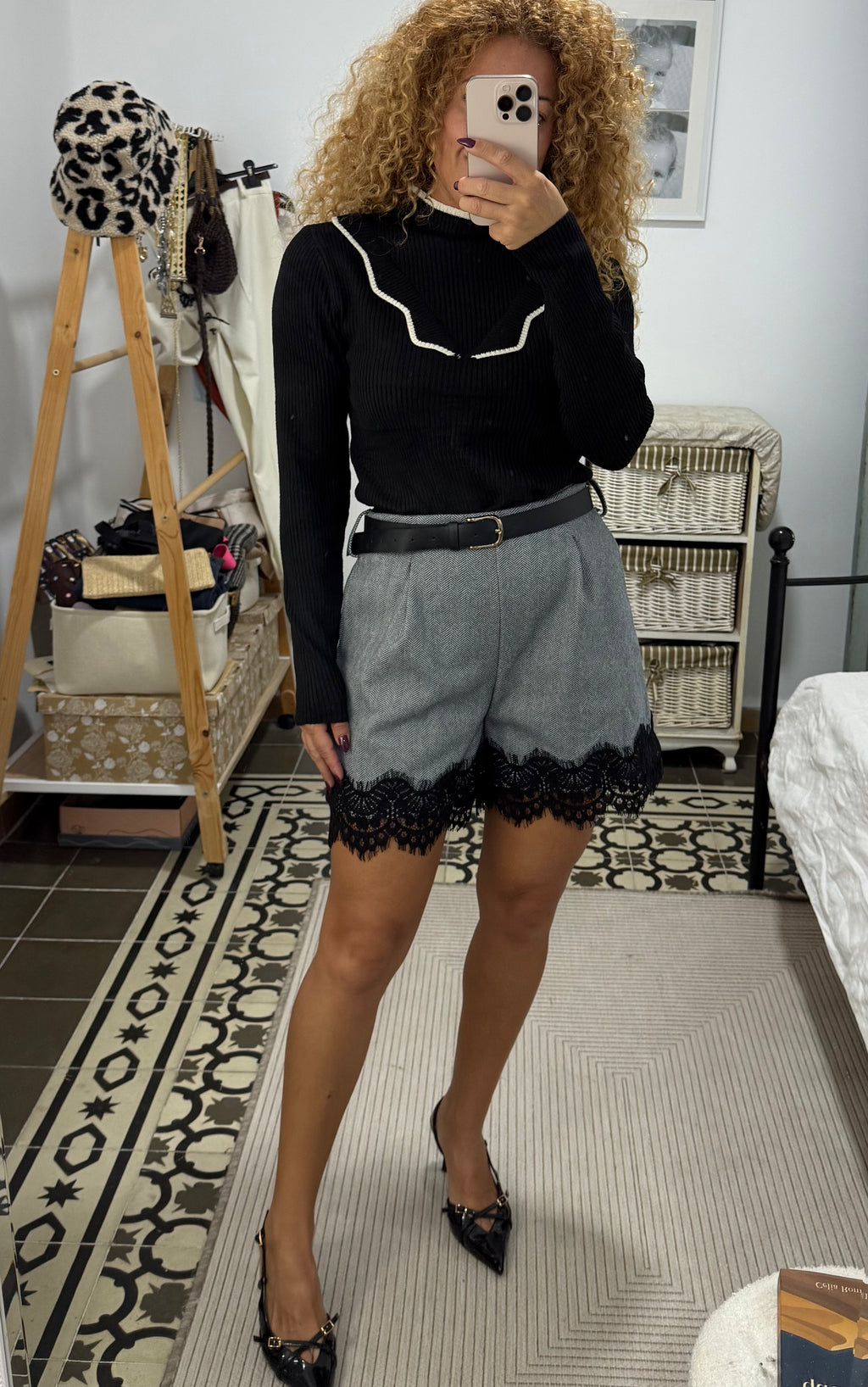 Jersey Doll Canalé — Marrón, Beige, Gris, Negro, Topo y Blanco